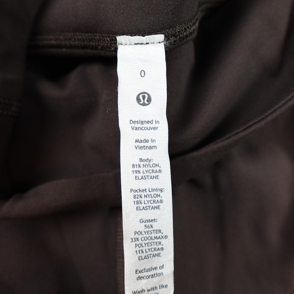 Lululemon Groove Nulu High Rise Flare Leggings Womens 0 Brown Yoga W5FG2S - Picture 4 of 11